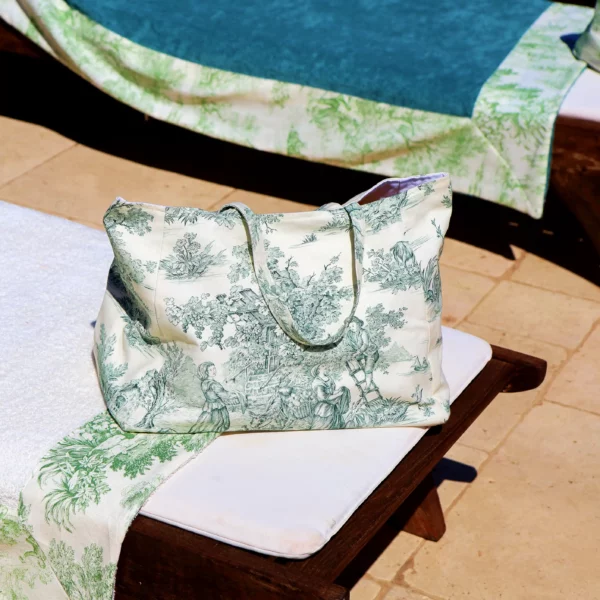 tote bag - toile de jouy